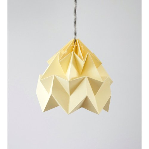 Petite suspension Origami Moth Jaune pâle